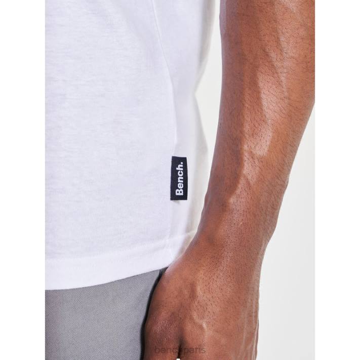 Bench Hommes blanc t-shirt jared 40ND15