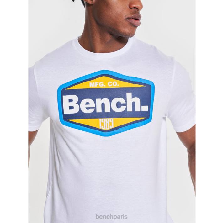 Bench Hommes blanc tee shirt thaniel 40ND9
