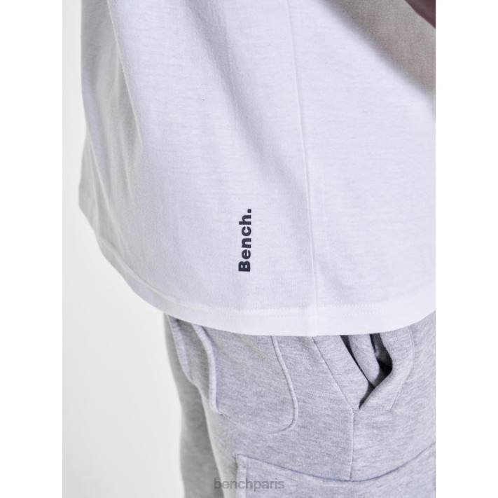 Bench Hommes blanc tee shirt thaniel 40ND9