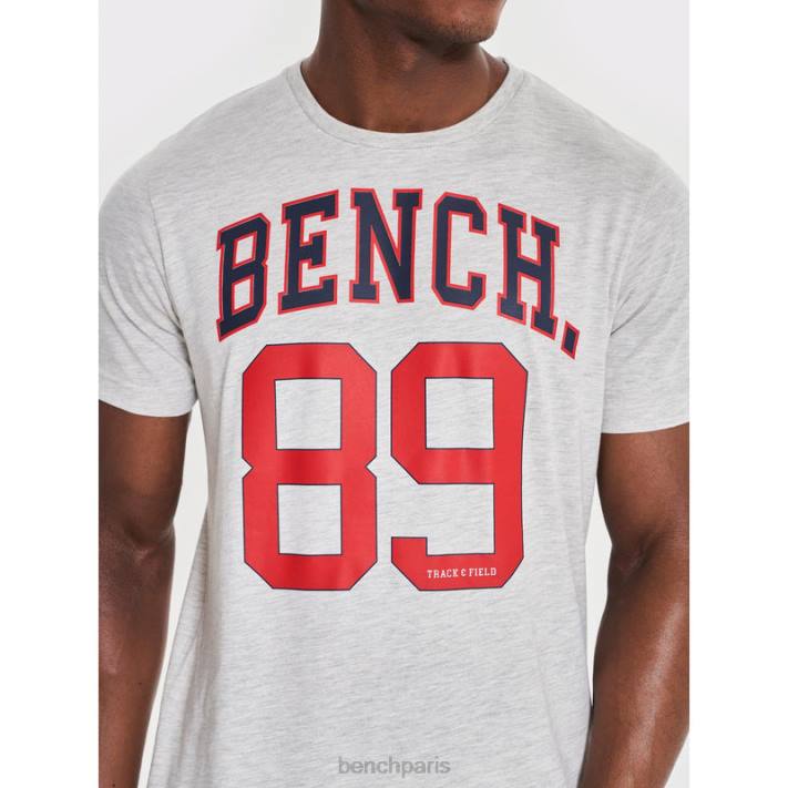 Bench Hommes écru chiné ensemble short et t-shirt ralhut 40ND63