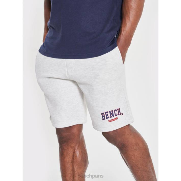 Bench Hommes écru chiné ensemble short et t-shirt ralhut 40ND63