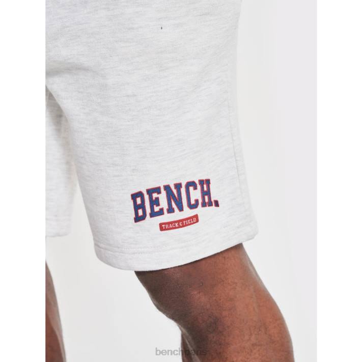 Bench Hommes écru chiné ensemble short et t-shirt ralhut 40ND63