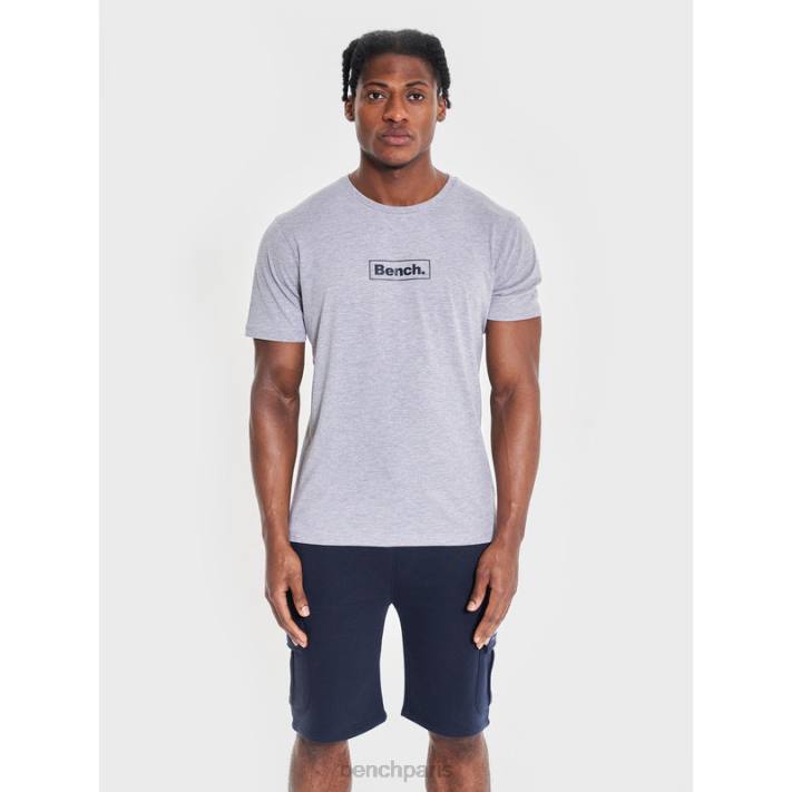 Bench Hommes gris chiné t-shirt durable angus 40ND19