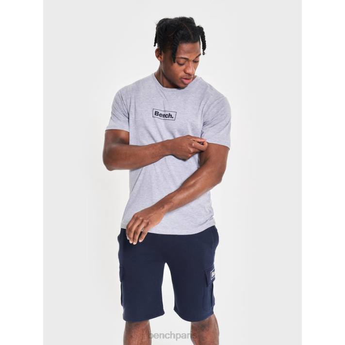 Bench Hommes gris chiné t-shirt durable angus 40ND19