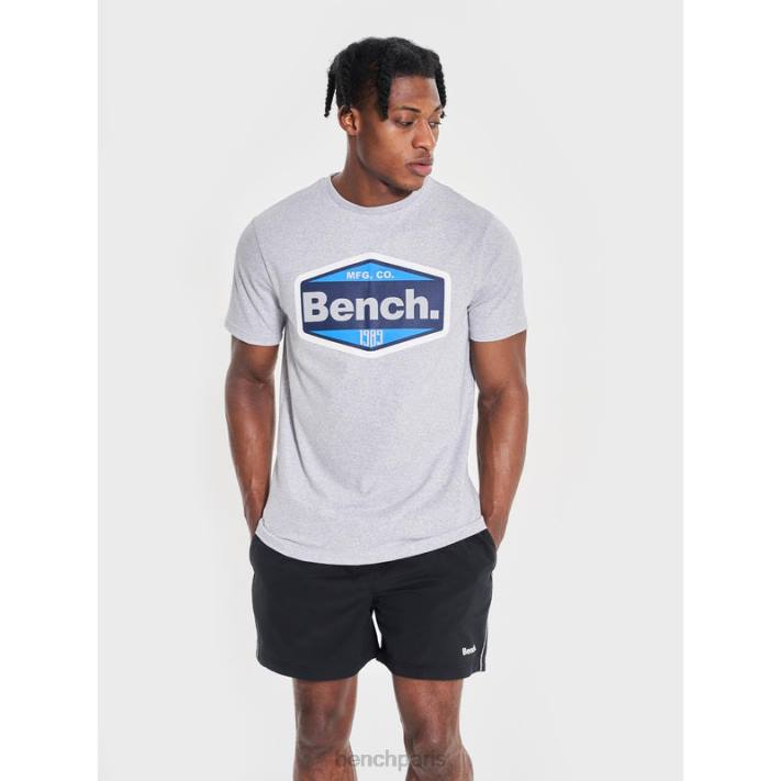 Bench Hommes gris chiné tee shirt thaniel 40ND8