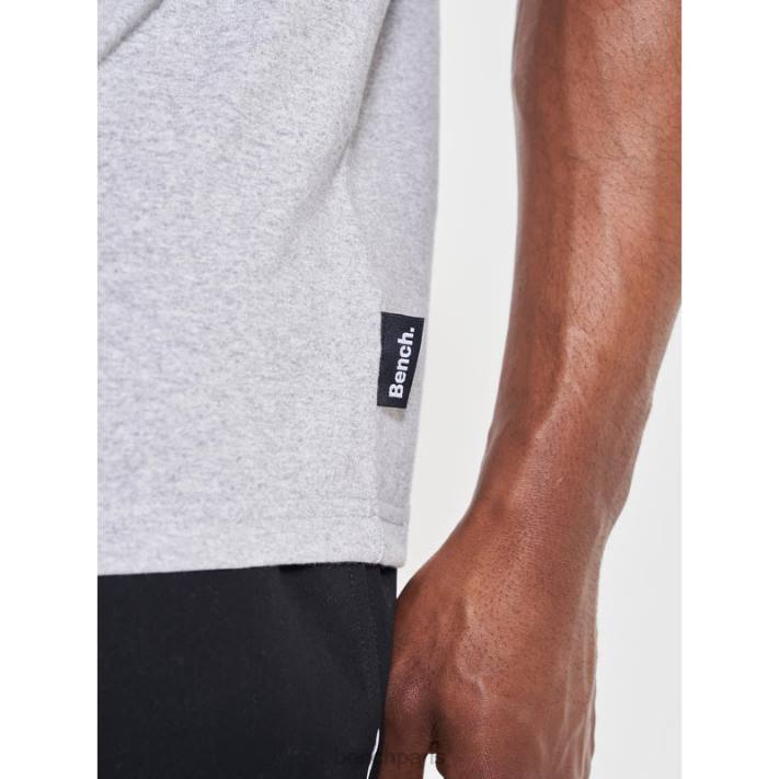 Bench Hommes gris chiné tee shirt thaniel 40ND8