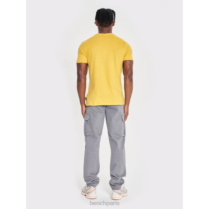 Bench Hommes jaune t-shirt denzo 40ND7
