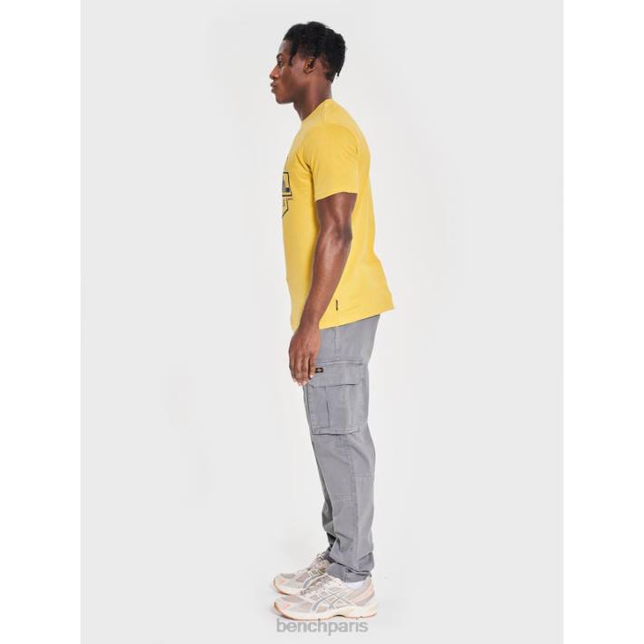 Bench Hommes jaune t-shirt denzo 40ND7
