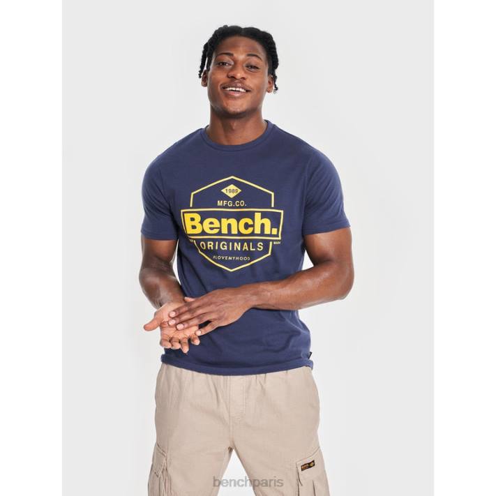 Bench Hommes marine t-shirt denzo 40ND6