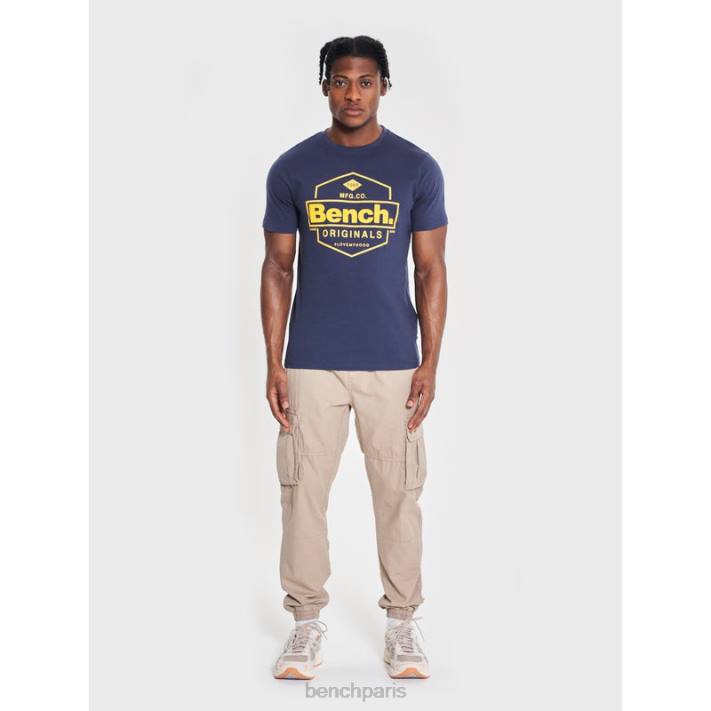 Bench Hommes marine t-shirt denzo 40ND6