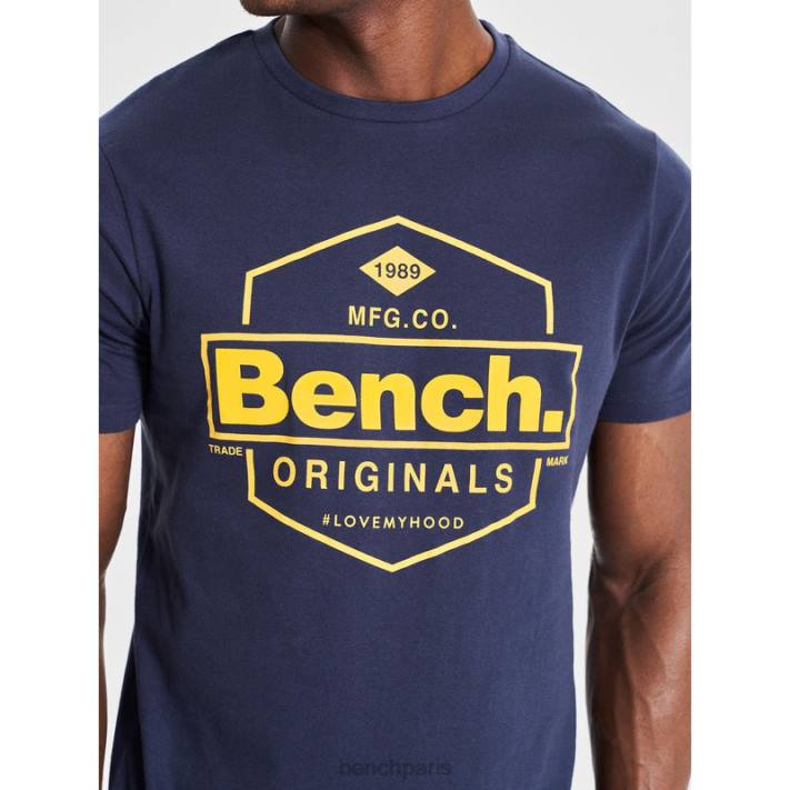 Bench Hommes marine t-shirt denzo 40ND6