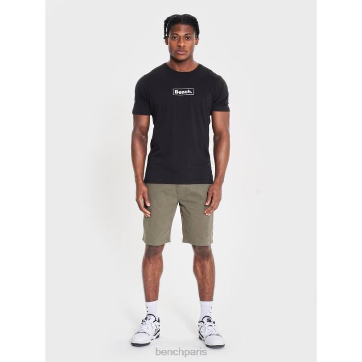 Bench Hommes noir t-shirt durable angus 40ND20