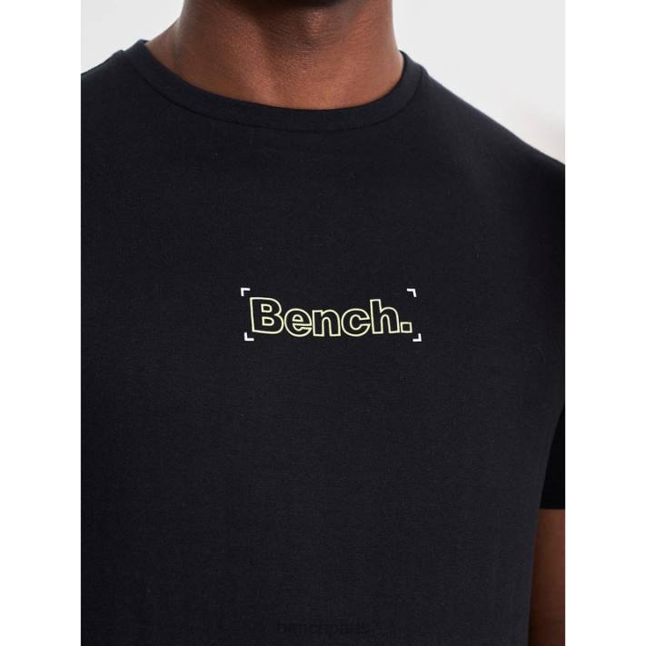 Bench Hommes noir t-shirt jared 40ND17