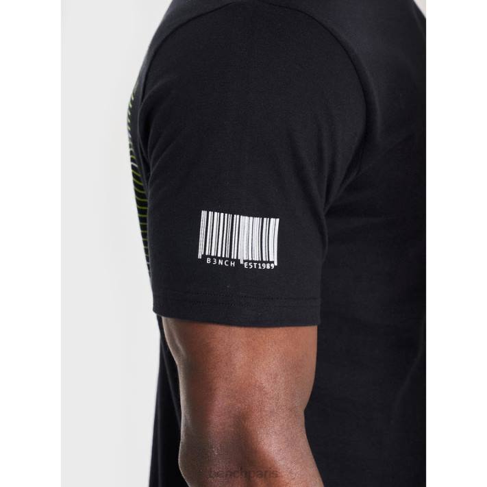 Bench Hommes noir t-shirt jared 40ND17