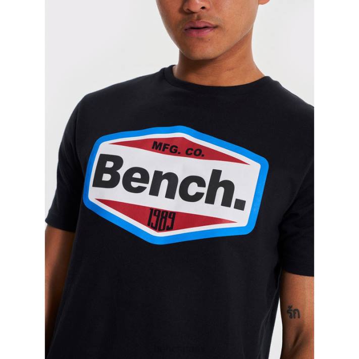 Bench Hommes noir tee shirt thaniel 40ND10