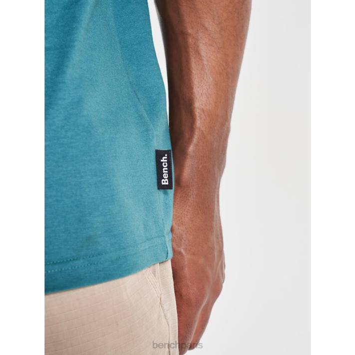 Bench Hommes vert t-shirt hutter 40ND13
